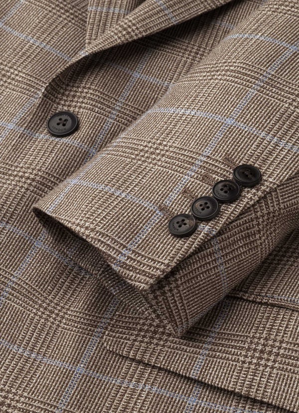 Classic Fit Prince Of Wales Check Blazer