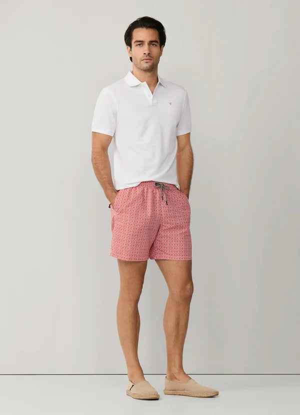 Diamond Print Swim Shorts