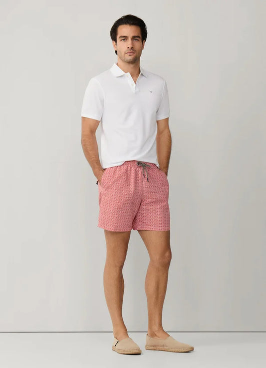 Diamond Print Swim Shorts