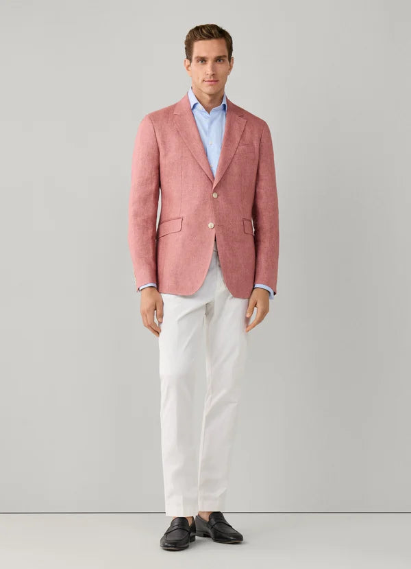 Linen Delave Hopsack Blazer