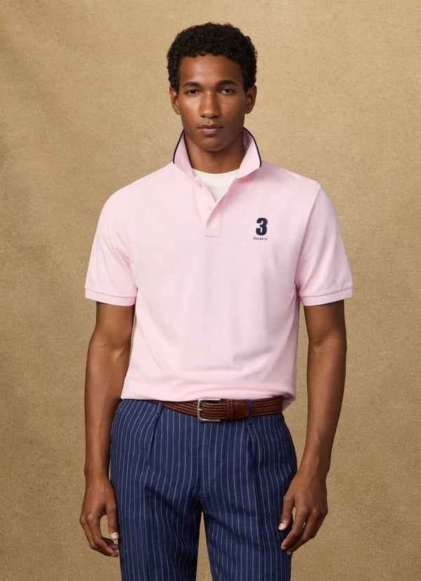 Classic Fit Short Sleeve Number Polo