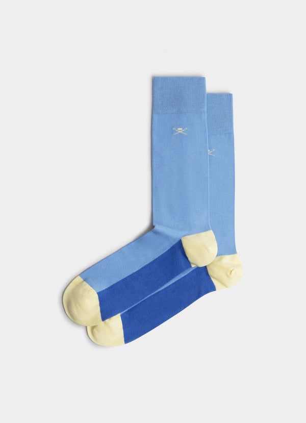 Combed Cotton Colour Block Socks