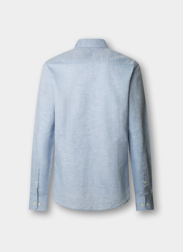 Tailored Fit Cotton-Linen Shirt