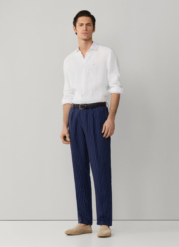 Relaxed Fit Regent Stripe Drawstring Chino