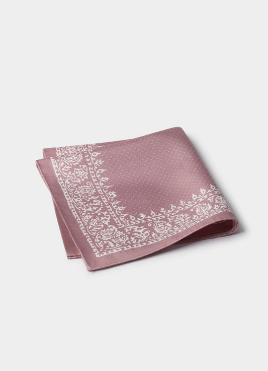 Dot Cotton Silk Pocket Square