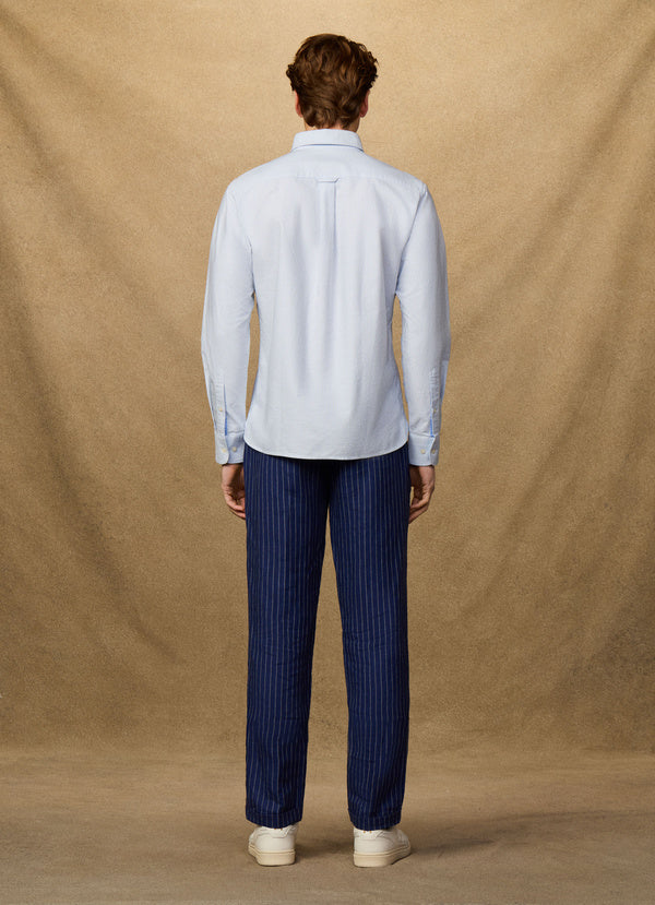 Classic Fit Oxford Ticking Stripe Shirt