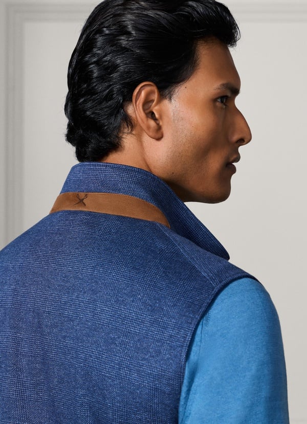 Jersey Glencheck Gilet
