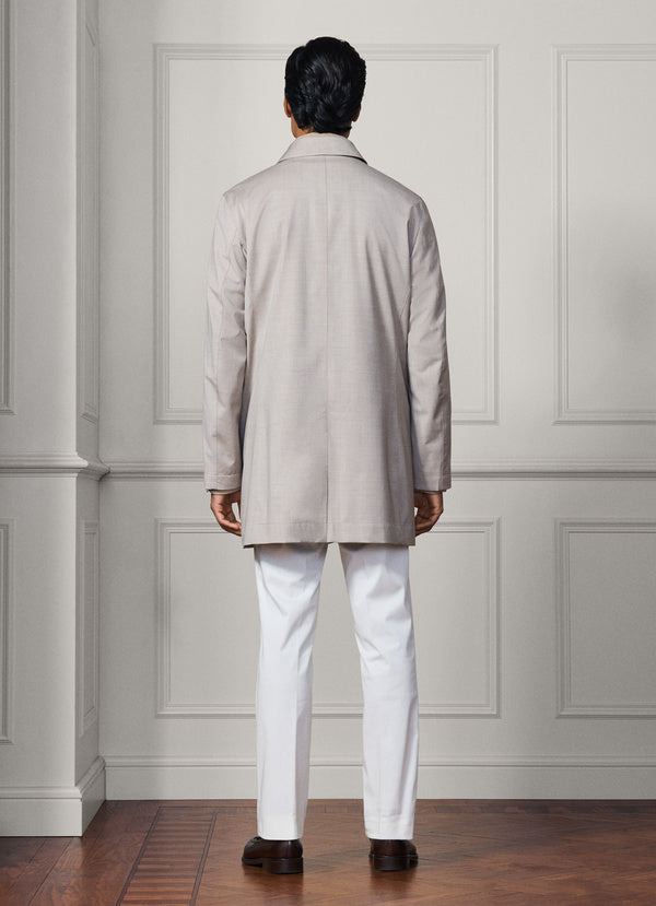 Water Repellant Mac - Woven In Italy