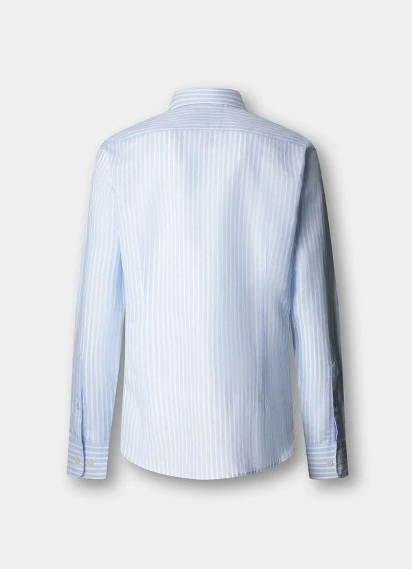 Tailored Fit Butcher Stripe Selvedge Shirt