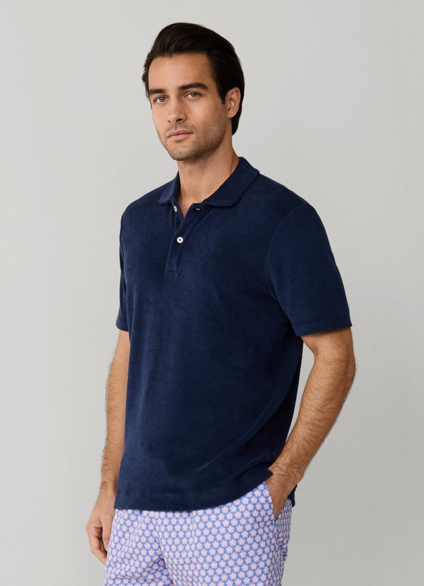 Towelling Short Sleeve Polo