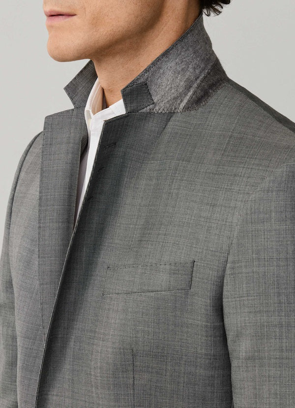 Wool Glen Check Suit - Woven In Italy