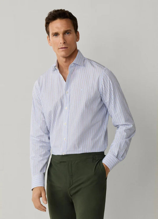 Classic Fit Regimental Stripe Shirt