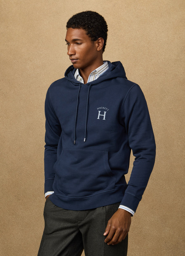 Classic Fit Branded Hooded Sweat