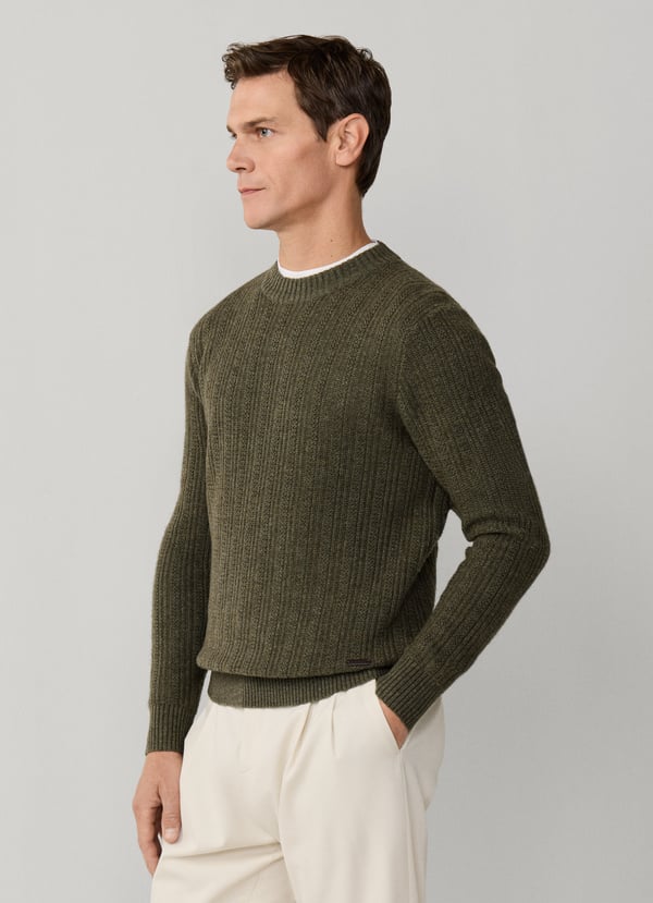 Merino Wool-Cashmere Crew-Neck Jumper
