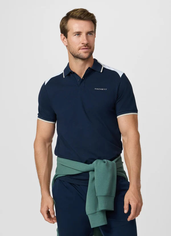 Classic Fit Short Sleeve Colour Block Polo