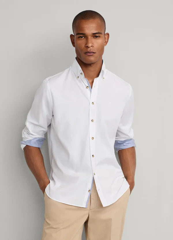 Classic Fit Flannel Herringbone Shirt