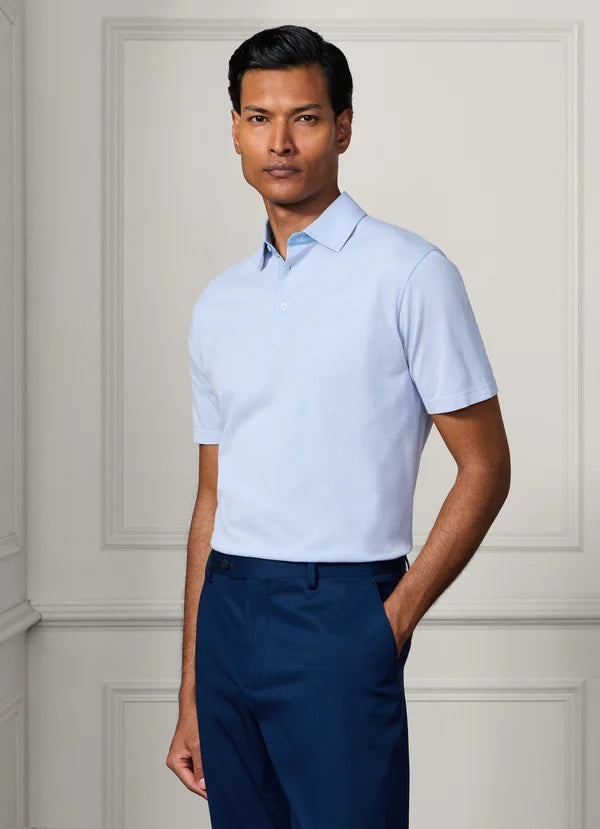 Classic Fit Cotton Silk Short Sleeve Polo