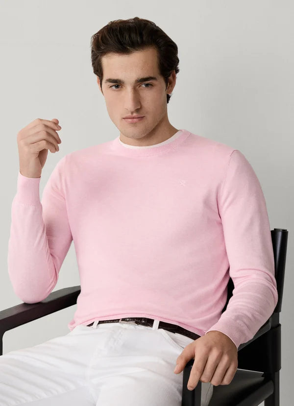 Cotton-Silk Crew-Neck Jumper