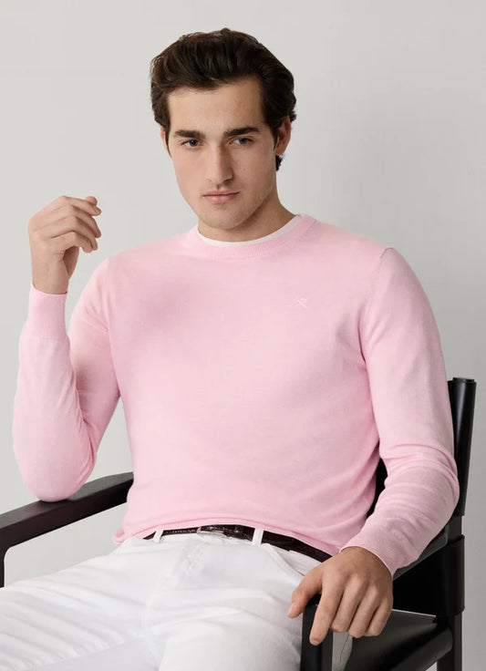 Cotton-Silk Crew-Neck Jumper