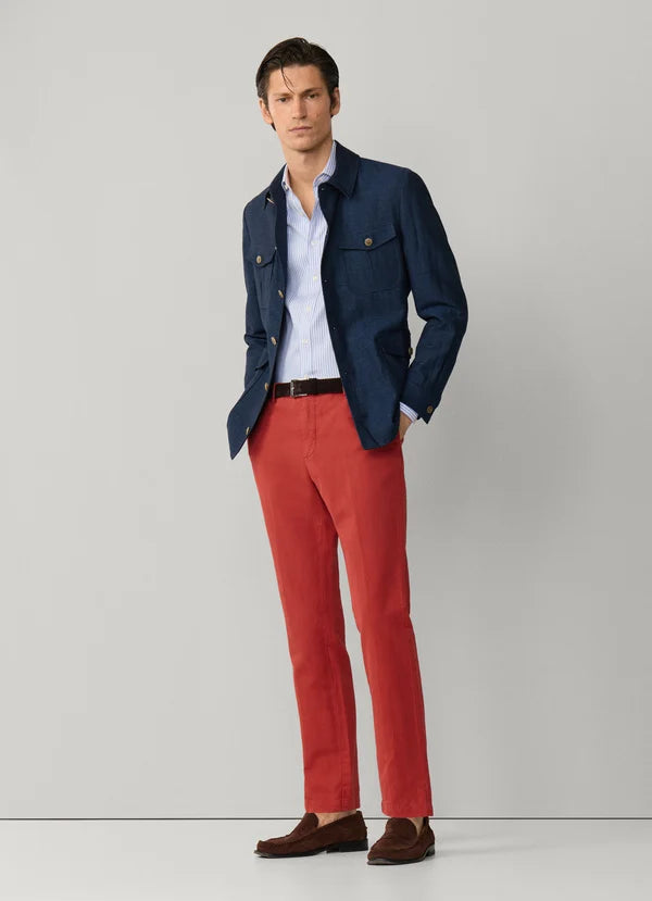 Slim Fit Kensington Linen Chino