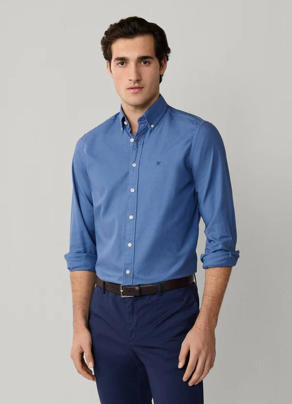 Tailored Fit Garment Dyed Oxford Shirt
