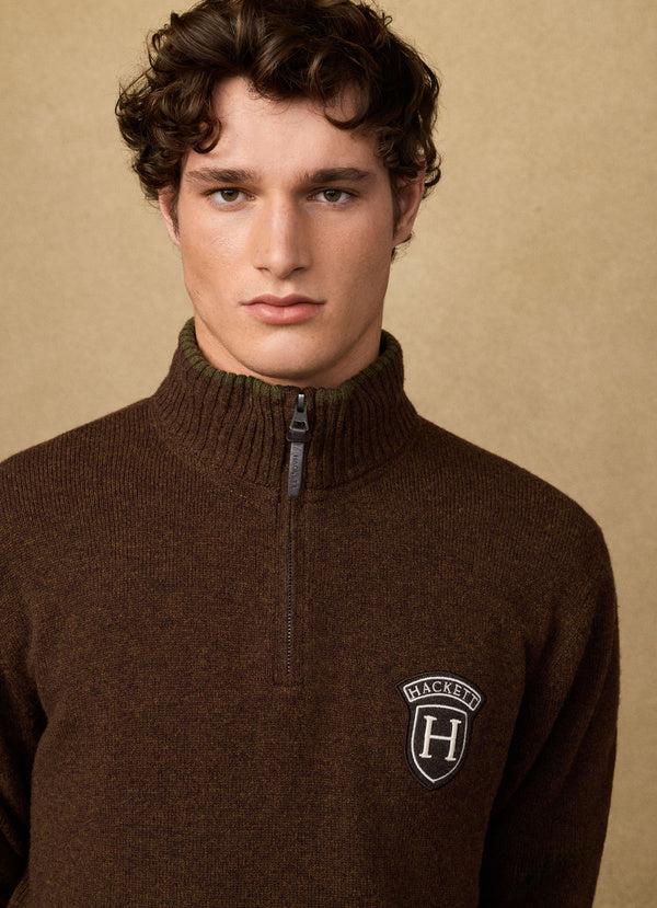 Merino Wool Quarter-Zip Jumper