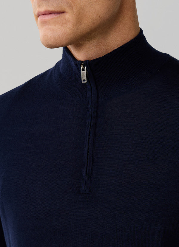 Merino Wool Quarter-Zip Jumper