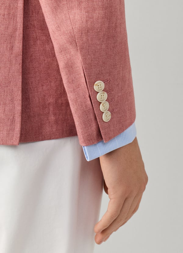 Linen Delave Hopsack Blazer