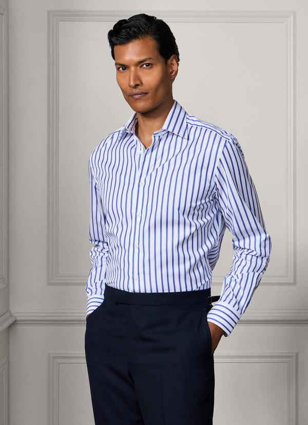 Tailored Fit Butcher Stripe Shirt
