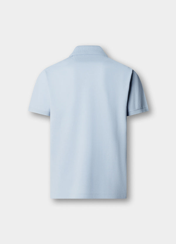 Classic Fit Short Sleeve Logo Pique Polo