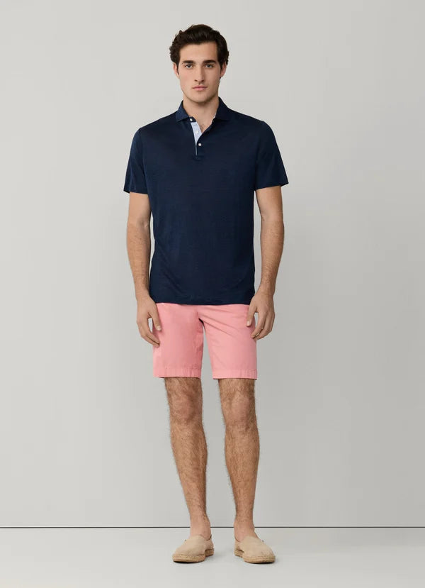 Classic Fit Short Sleeve Linen Polo