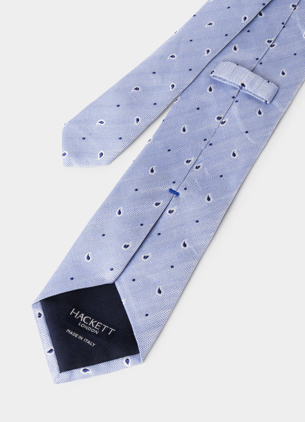 Paisley Silk Linen Tie