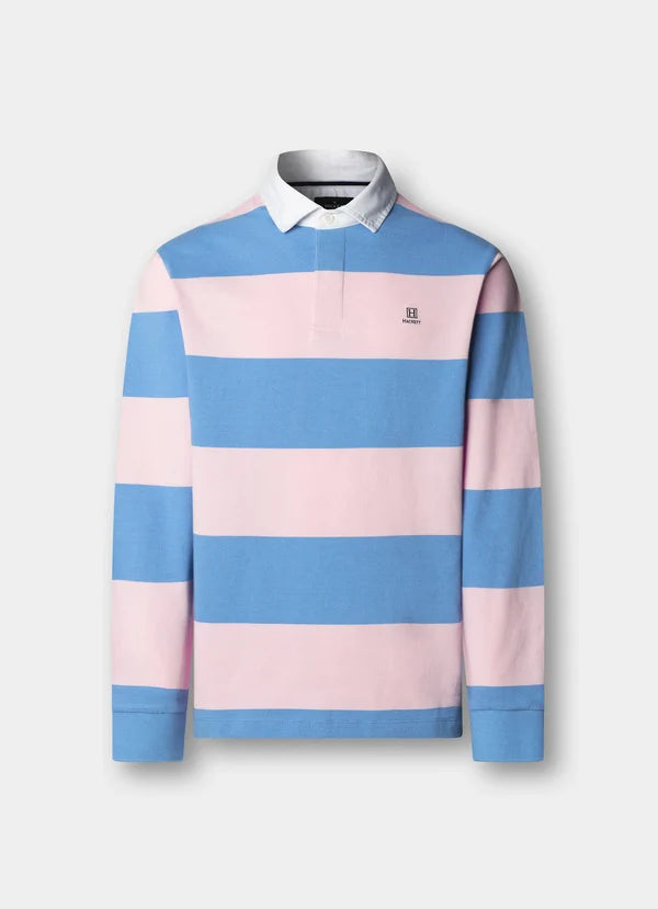 Classic Fit Striped Rugby Shirt
