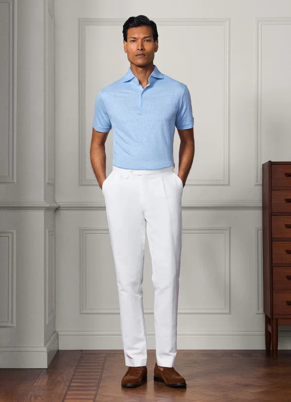 Classic Fit Pure Linen Short Sleeve Polo