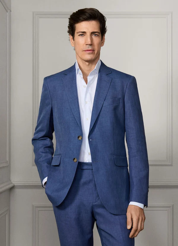 Linen-Wool Hopesack Suit - Woven In Italy