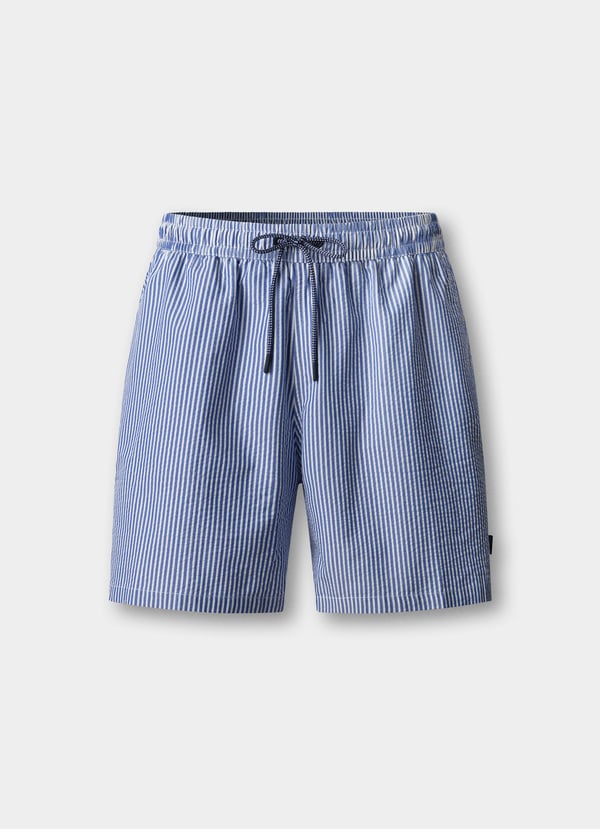Seersucker Swim Shorts