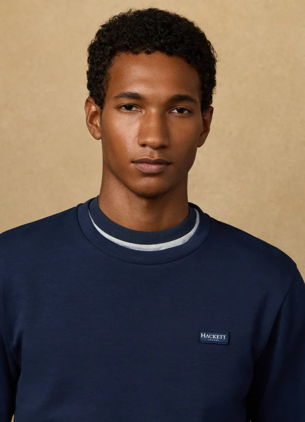 Branded Badge Crew-Neck Sweat