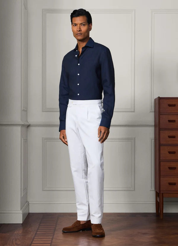 Classic Fit Sanderson Cotton-Linen Chinos