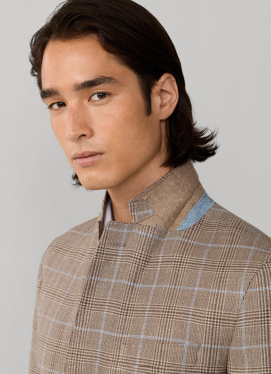 Classic Fit Prince Of Wales Check Blazer