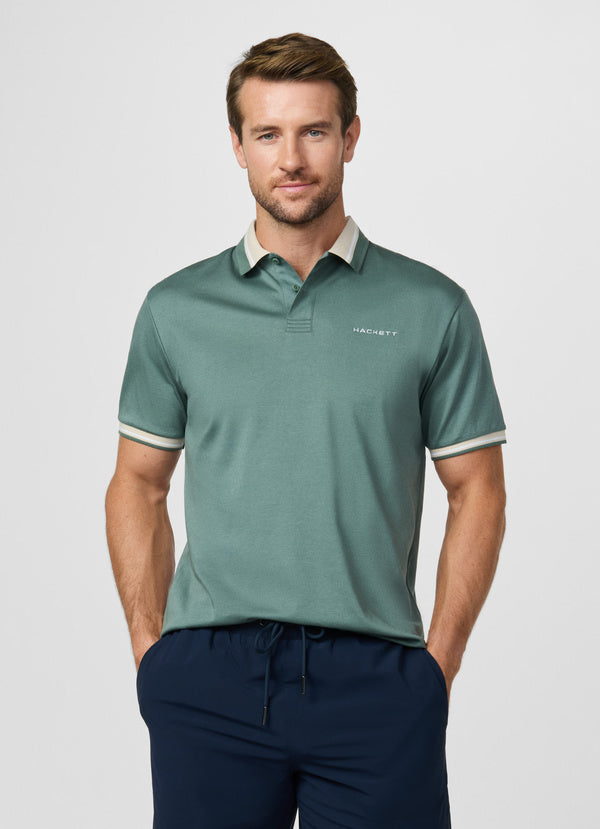 Classic Fit Short Sleeve Club Collar Polo