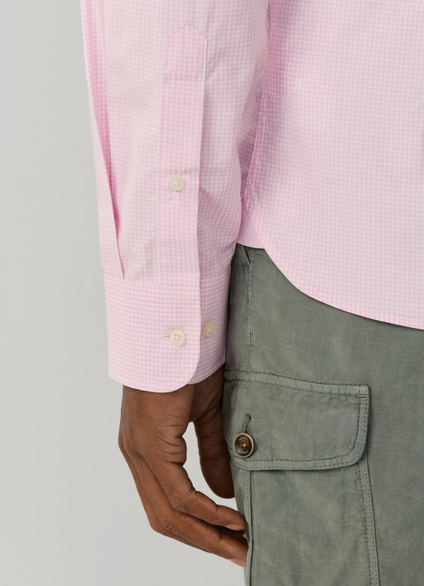 Tailored Fit City Gingham Poplin Shirt