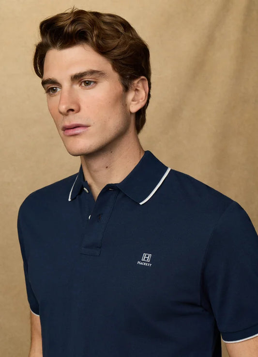Classic Fit Short Sleeve Tipped Polo