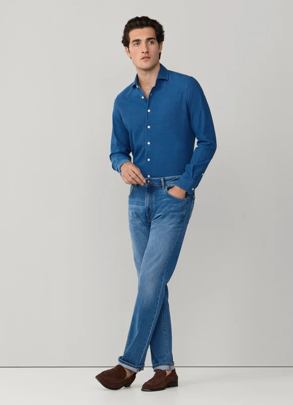 Classic Fit Lux Light Wash Denim