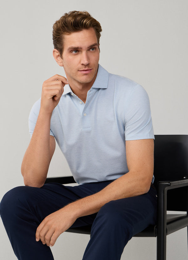 Classic Fit Short Sleeve Oxford Pique Polo