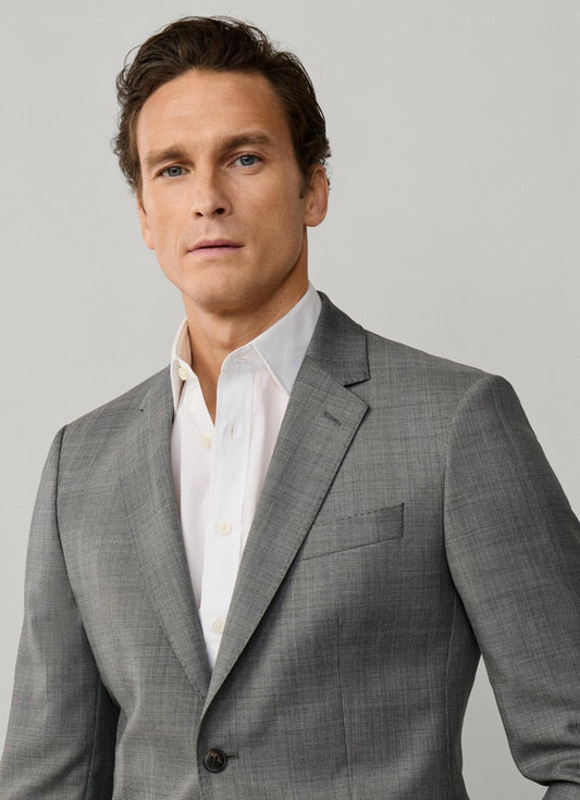 Wool Glen Check Suit - Woven In Italy