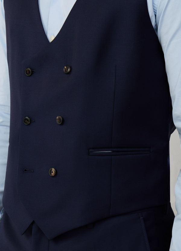 Wool Stretch Twill Waistcoat
