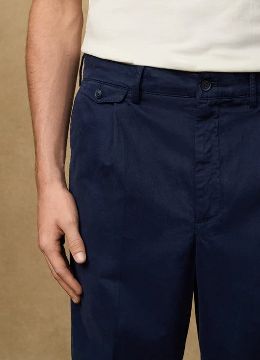 Relaxed Fit Fulham Pleated Chino