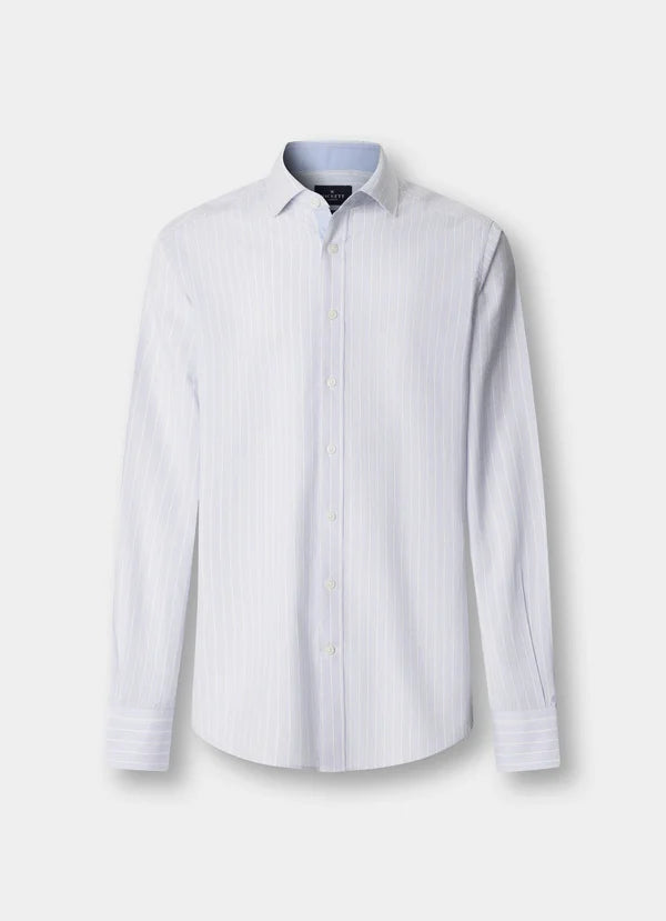 Classic Fit Hairline Two-Tone Stripe Shirt