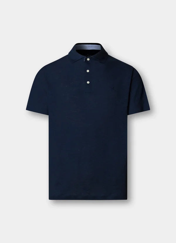 Classic Fit Short Sleeve Linen Polo