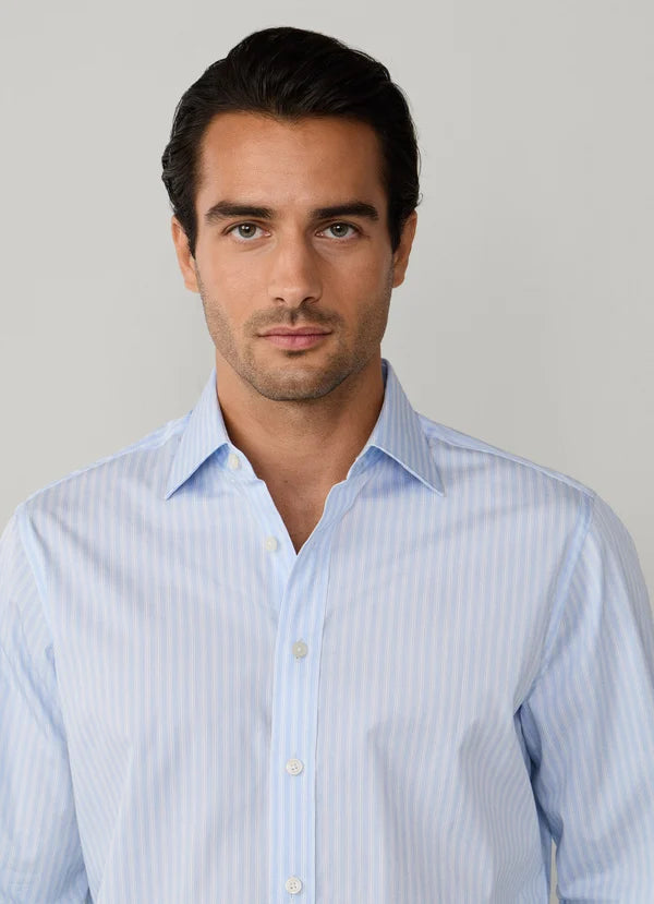 Classic Fit Twill Twin Stripe Shirt
